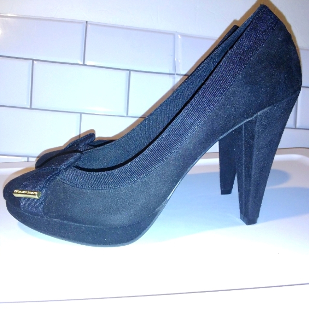 Christian Siriano For Payless Round Toe Ribbon Heels Shoes